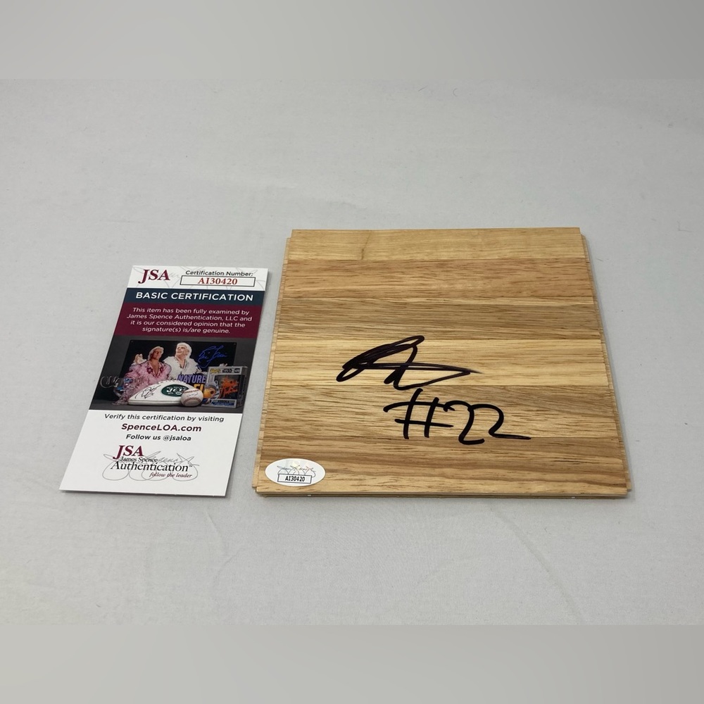 Richaun Holmes signed 6x6 Floor Sacramento Kings Bowling Green JSA COA